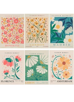 Buy 6 Pcs Flower Market Wall Art Prints, Matisse Poster Art Poster Flower Market Wall Art Prints Unframed Vintage Flower Art Pictures Wall Decor for Bedroom Bathroom (8 x 10inch) in UAE