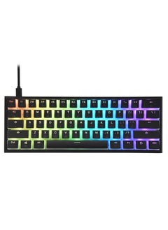 Buy Mk25 Arabic Rgb Mini Mechanical Gaming Keyboard With Blue Switch Black in Saudi Arabia