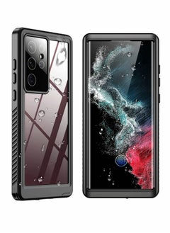 اشتري Samsung Galaxy S22 Ultra Case, Waterproof Built-in Screen Protector Full Protection Heavy Duty Shockproof Anti-Scratched Rugged (BLACK) في السعودية