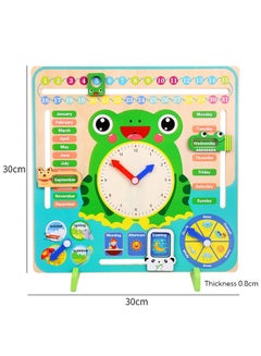 Buy Multi Functional Calender Clock Weather Season Month Cognitive Board Kids Educational Toy Anti-Tear Early Learning Toys in UAE
