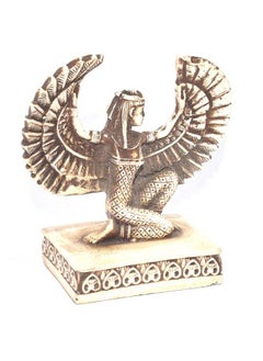 Buy immatgar pharaonic iisis wing Statue ancient Egyptian souvenirs gifts for women and men Home Décor Sculpture Pharaohs art (Off white - 9 CM long) in Egypt