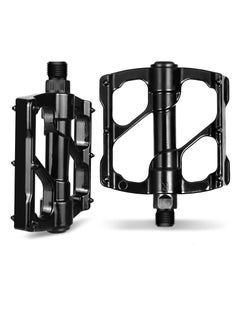 Buy Bike Pedals, Aluminum Alloy Bicycle Pedals, Mountain Bike Pedal with Removable Anti-Skid Nails, Universal Aluminum Alloy Platform Pedal for Travel Cycle-Cross Bikes, 9/16inch in UAE