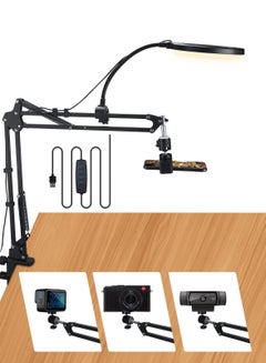 Buy Overhead Phone Holder With Ring Light,Overhead Tripod Phone Holder For Video Recording,Flexible Articulating Arm,Overhead Phone Holder,Overhead Camera Stand in Saudi Arabia