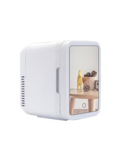 Buy Mini Fridge, 4 Liter/6 Can Portable Cooler and Warmer Personal Fridge for Skin Care, Cosmetics, Food, Great for Bedroom, Office, Car, Dorm (White) in Saudi Arabia