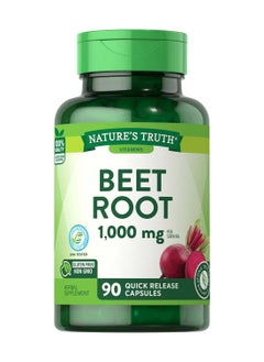 Buy BEET ROOT 1,000 MG, 90 Quick Release Capsules in UAE