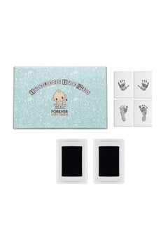 اشتري Notouch Inkless Baby Hand And Footprint Kit ; Painless Perfect Prints Without A Drop Of Ink On Your Child ; Quick And Easy Twostep Inkless Print Kit ; Baby Safe Ink Pad (Black (Updated) 2 Pads) في الامارات