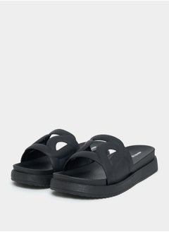 اشتري Cut-Out Strap Detail Open Toe Slides في السعودية