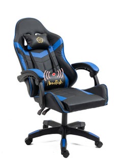 Buy Massage Gaming Chair Ergonomic Computer Chair Desk Chair High Back Racing Style Office Chair with Headrest Support Adjustable Office Chair in Saudi Arabia
