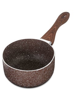 اشتري HOMEWAY 18CM Marble Coated Saucepan – Nonstick, Induction Compatible, Durable, Easy to Clean في الامارات