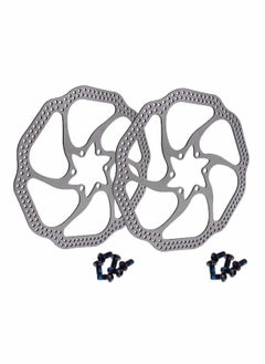 Buy 16cm Disc Bike Brake Rotor with 6 Bolts Stainless Steel Bicycle Rotors Fit Training Wheels for Road Bike Mountain Bike MTB BMX Floating Diso Rotors Stainless Steel 2 pcs in UAE