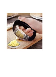 Buy Stainless Steel Garlic Presses Manual Garlic Mincer Chopping Garlic Tools Curve Fruit Vegetable Tools Kitchen Gadgets in UAE