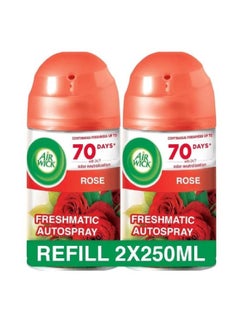 Buy Airwick Air Refresher Refill, Rose Scent, 2×250 ml in Saudi Arabia