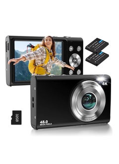 Buy Digital Camera, Autofocus UHD 4K Vlogging Camera with 32GB Card, 48MP 16X Digital Zoom Digital Camera  Anti-Shake Portable Camera. in UAE