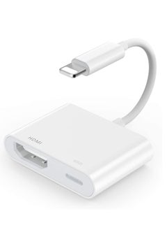 Buy Lightning To HDMI Adapter White in UAE