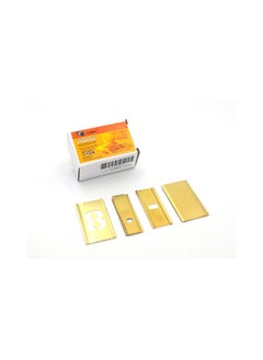 اشتري Brass Interlocking Stencils 15 Piece Single Number Set, 1-1/2 inch في الامارات