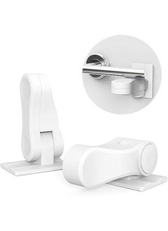 Buy 2Pack Child Proof Door Lever Lock No Drill Easy Install Baby Handle Safety Locks 3M Adhesive Baby Proof Door Handle Lock Child Safety Locks for Door Prevent Toddlers from Opening Doors in Saudi Arabia