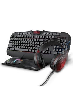 Buy 4 in 1 LED Gaming Mechanical Keyboard with Mouse and Headset in UAE