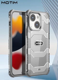 Buy Transparent Case for iPhone 14/14 Plus Military-Grade Drop Protection Phone Case Airbag TPU Bumper Shockproof Anti-Scratch Cover in Saudi Arabia