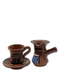 Buy Pottery Pot, Cup and Plate for Turkish Coffee Making in Egypt