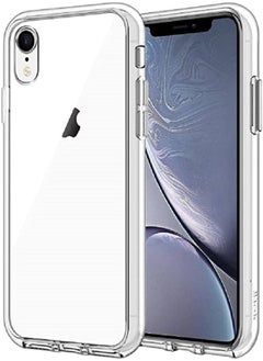 Buy iphone XR Clear Case Cover Ultra Slim Shockproof Transparent TPU Liquid Silicone Gel Cover 6.1 inch in UAE