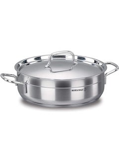 Buy A1027 Alfa Series Stainless Steel 2 Piece Shallow Low Casserole 5.5L in Saudi Arabia