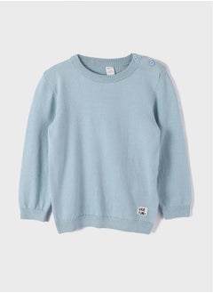 Buy Crew Neck Long Sleeved Baby Boy Sweater in Egypt