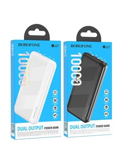 اشتري BOROFONE BJ27 Pindar، بنك طاقة 10000 مللي أمبير، مدخل USB-C + Micro-USB، مخرج USB مزدوج 5 فولت / 2.1 أمبير، مؤشر LED. في السعودية