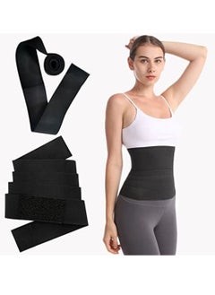 Buy Bandage Tummy Wrap, Lumbar Waist Support Belt, Invisible Wrap Waist Trainer Tape, Women Slimming Wrap Belt, Adjustable Comfortable Back Braces for Lower Back Pain Relief in Saudi Arabia