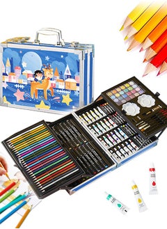 Buy Art Set 131pcs, Art Supplies Set, Drawing Supplies with Portable Aluminum Case Art Kit, Great Gift Artists Drawing Set for Kids, Teens, Boys, Girls, Beginner and Artists in Saudi Arabia