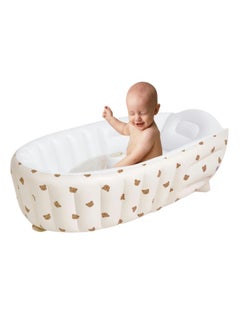 Buy Baby Inflatable Bathtub for Babies 3-36 Months with Built in Air Pump, Infant Newborn to Toddler Bath Tub Portable Travel Shower Basin in Saudi Arabia