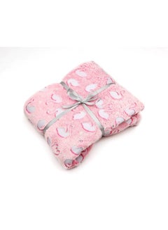 Buy Swan Fleece Blanket Pink in Egypt