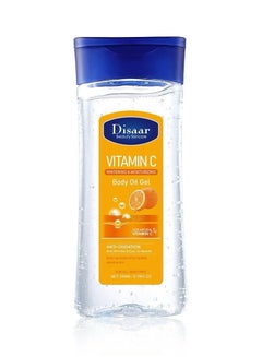 Buy Disaar Vitamin C whitening Moisturizing body oil gel 200 ml in Saudi Arabia