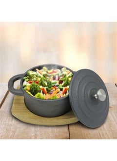 Buy Cast Iron Round Casserole With Lid in UAE