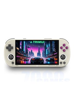 اشتري Smart Pro Open Source Handheld Game Console, Retro Arcade HD 4.96-inch IPS Screen Game Console, Linux System, 5000 mAh Large Battery (Grey) في السعودية