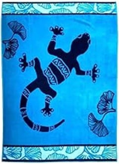 اشتري Signoola Beach towel 100% cotton Lezard Blue,90 x 170 cm,MOU1203 في مصر