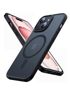 Buy iPhone 15 Case Cover Compatible with Magsafe Magnetic Designed Shockproof Case Translucent Matte Protective Cover Back Hard Cases with Magnet for iPhone 15 Case Black in Saudi Arabia