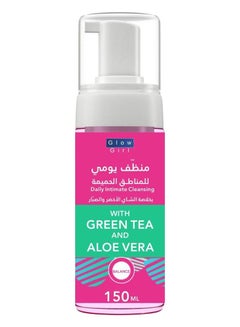 Buy Daily Intimate Foaming Cleanser with Green Tea and Aloe Vera 150ml in Saudi Arabia