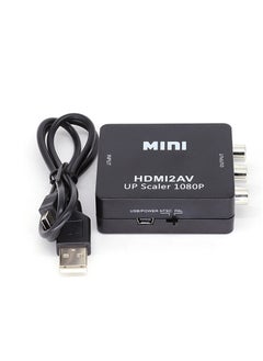 Buy Composite Video Converter HDMI to AV Adapter for TV/PS3/VHS/VCR/DVD/PC/Blu-ray DVD in Saudi Arabia