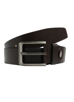Buy GENUINE LEATHER 40MM FORMAL AND  AND CASUAL BROWN BELT FOR MENS in UAE