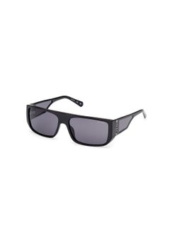 اشتري Unisex UV Protection Rectangular Shape Sunglasses - GU0013601A60 - Lens Size: 60 Mm - Shiny Black في السعودية