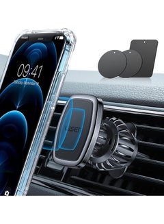 Buy LISEN Magnetic Car Phone Holder - Easy Installation, 6 Strong Magnets, Case Friendly, Universal for Smartphones & Tablets in Saudi Arabia