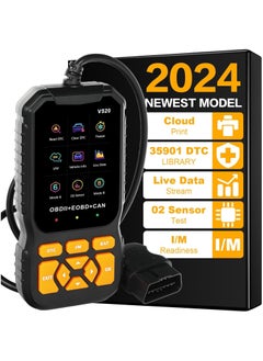 اشتري 2024 Upgraded Professional OBD2 Scanner Diagnostic Tool Car Check Engine, Engine Code Reader with Reset OBDII/EOBD Car Diagnostic Scan Cloud Print Tools, for All Vehicles After 1996 في السعودية