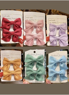 Buy 12Pcs Hair Clips Set Hair Accessories Ornament Bow for Little Girls in UAE