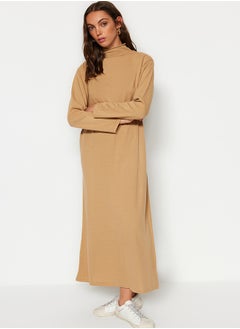 اشتري Camel Turtleneck Knitwear Dress TCTAW23EB00001 في مصر