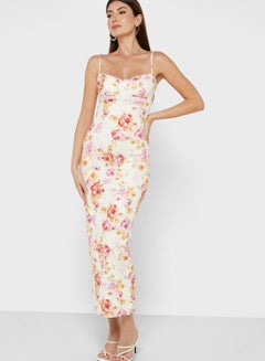 Buy Strappy Printed Dress in UAE