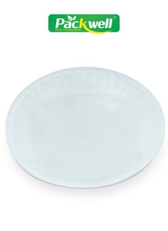 Buy 9" Round Foam Plate- PWBF1762 25 PC Packets, BPA-Free, Food grade and Hygienic Perfect for Large Gathering, Parties, Events, Etc. White in UAE