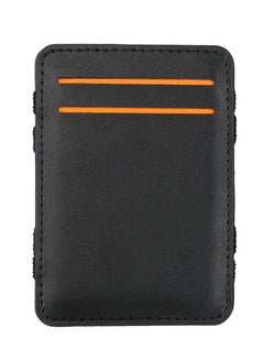 Buy Leather Clip Wallet Black in Saudi Arabia