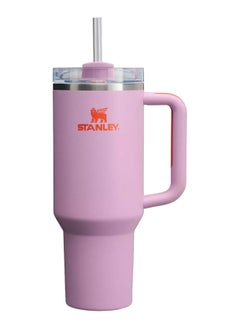 اشتري كوب Stanley Quencher H2.0 بمقبض وقشة سعة 40 أونصة | غطاء ثلاثي الاتجاهات | متوافق مع حامل الأكواب للسفر | كوب معزول من الفولاذ المقاوم للصدأ | خالٍ من مادة BPA | أرجواني في مصر