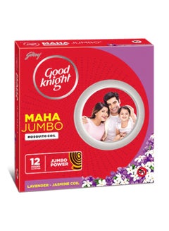 Buy Godrej Good Knight Maha Jumbo Lavender and Jasmine Mosquito Coil Upto 12 Hours Protection 10 pcs in UAE