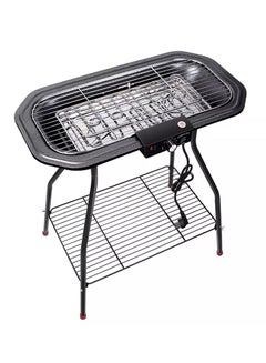 Buy Electric Barbecue with stand 2 in 1 Electric Charcoal Grill Stand 2200W Electric Temperature Regulating Grill Indoor & Outdoor Camping Smokeless BBQ Barbecue Grill in UAE